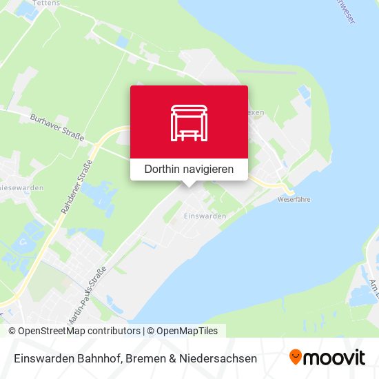 Einswarden Bahnhof Karte