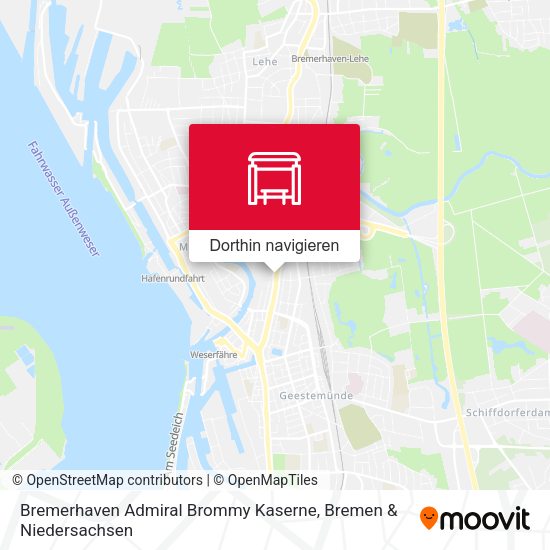 Bremerhaven Admiral Brommy Kaserne Karte