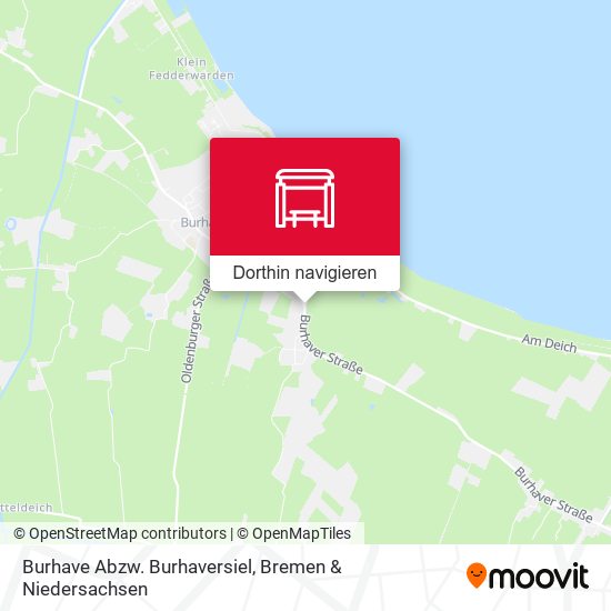 Burhave Abzw. Burhaversiel Karte
