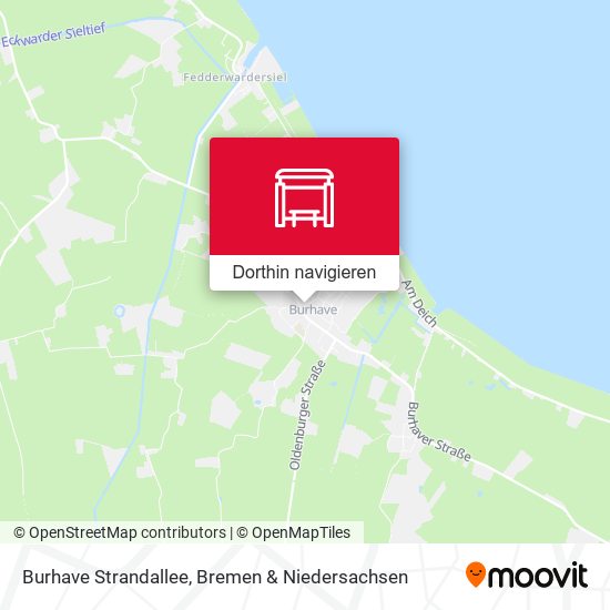 Burhave Strandallee Karte