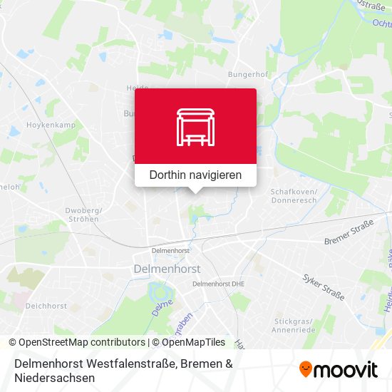 Delmenhorst Westfalenstraße Karte