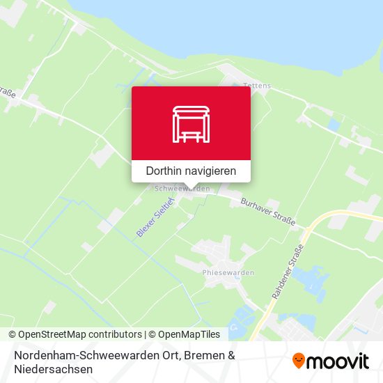 Nordenham-Schweewarden Ort Karte