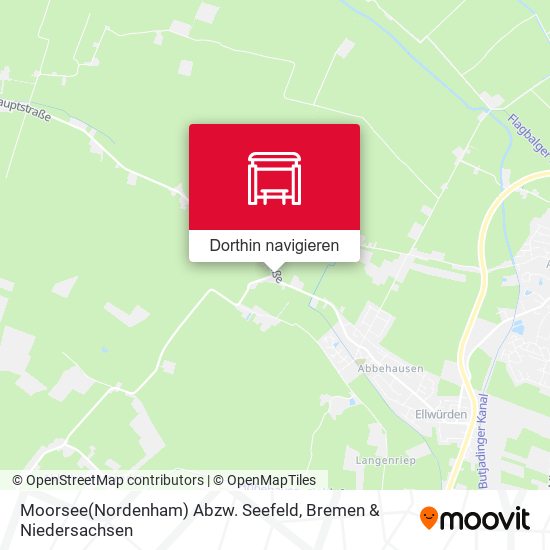 Moorsee(Nordenham) Abzw. Seefeld Karte