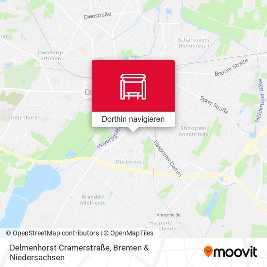 Delmenhorst Cramerstraße Karte