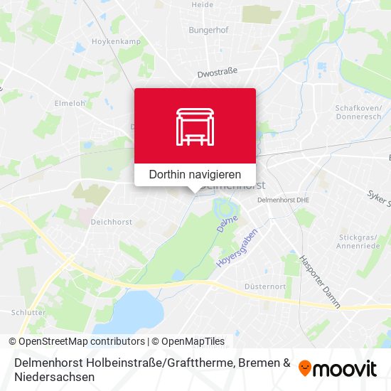 Delmenhorst Holbeinstraße / Grafttherme Karte