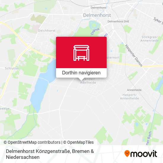 Delmenhorst Könzgenstraße Karte