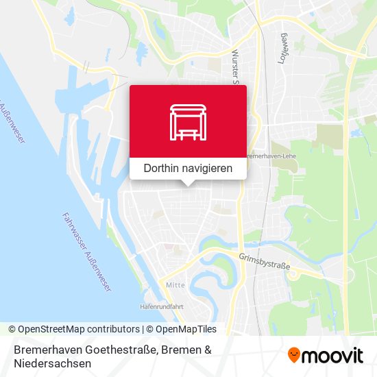 Bremerhaven Goethestraße Karte