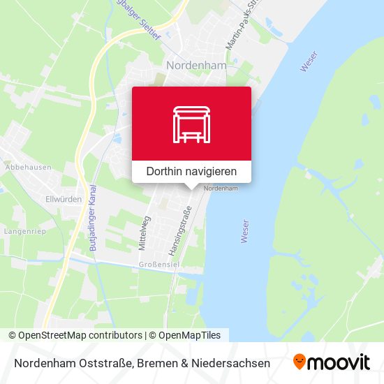 Nordenham Oststraße Karte