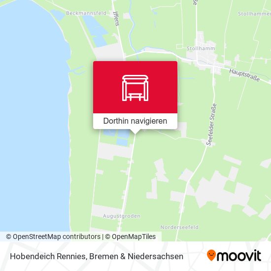 Hobendeich Rennies Karte