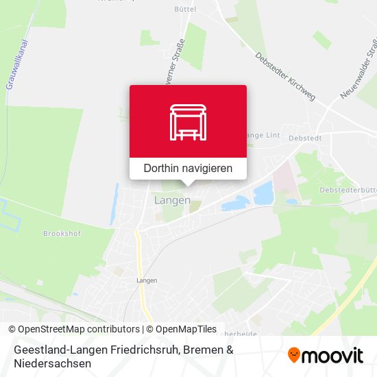 Geestland-Langen Friedrichsruh Karte