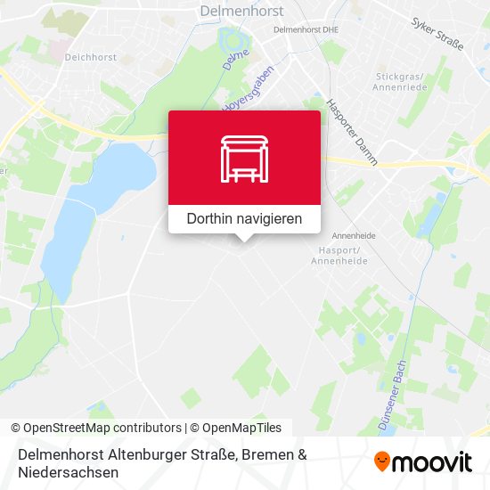 Delmenhorst Altenburger Straße Karte