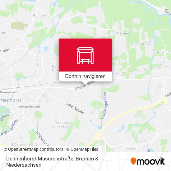 Delmenhorst Masurenstraße Karte