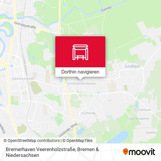 Bremerhaven Veerenholzstraße Karte
