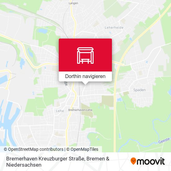 Bremerhaven Kreuzburger Straße Karte