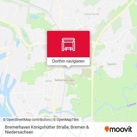Bremerhaven Königshütter Straße Karte