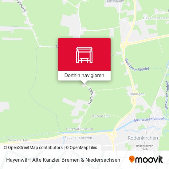 Hayenwärf Alte Kanzlei Karte