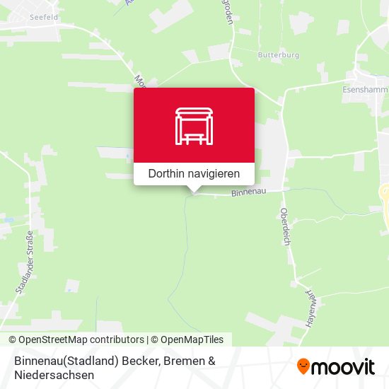 Binnenau(Stadland) Becker Karte