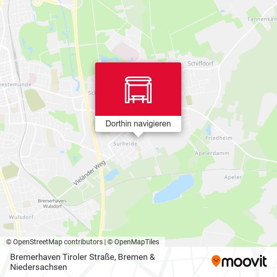 Bremerhaven Tiroler Straße Karte