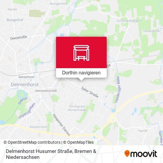 Delmenhorst Husumer Straße Karte
