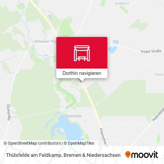 Thülsfelde am Feldkamp Karte