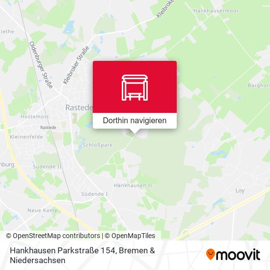 Hankhausen Parkstraße 154 Karte