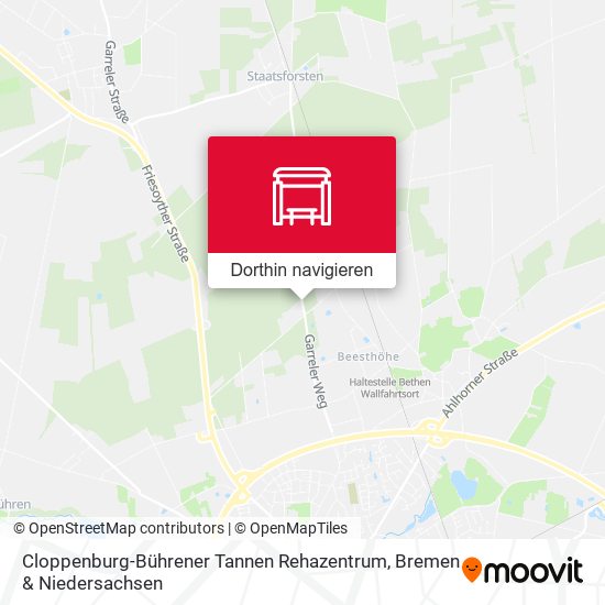 Cloppenburg-Bührener Tannen Rehazentrum Karte
