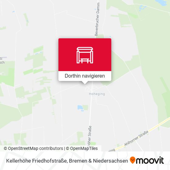 Kellerhöhe Friedhofstraße Karte