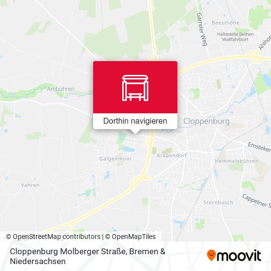 Cloppenburg Molberger Straße Karte