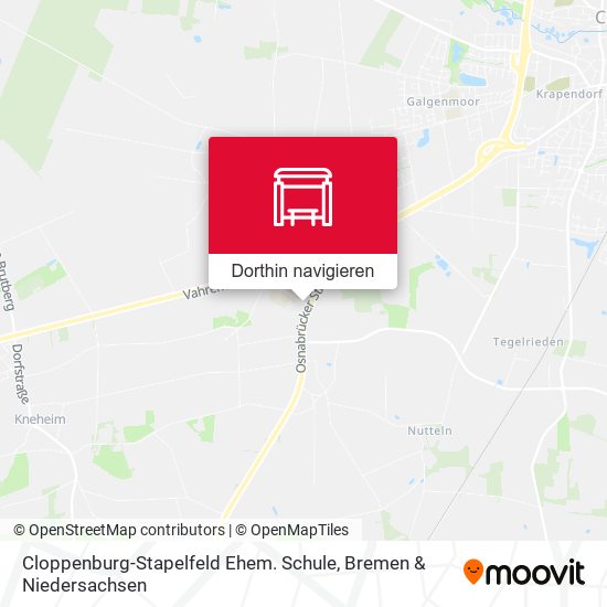 Cloppenburg-Stapelfeld Ehem. Schule Karte