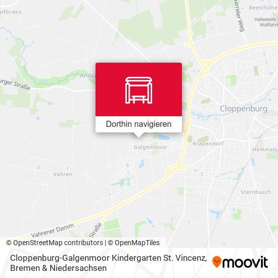 Cloppenburg-Galgenmoor Kindergarten St. Vincenz Karte