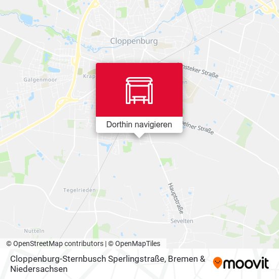 Cloppenburg-Sternbusch Sperlingstraße Karte