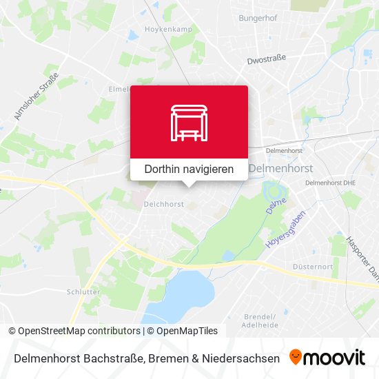 Delmenhorst Bachstraße Karte