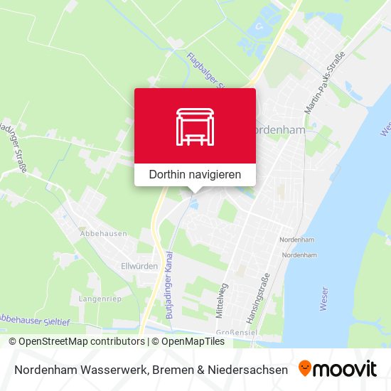 Nordenham Wasserwerk Karte