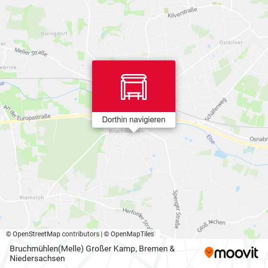 Bruchmühlen(Melle) Großer Kamp Karte