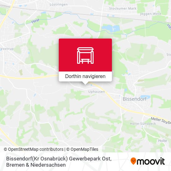 Bissendorf(Kr Osnabrück) Gewerbepark Ost Karte