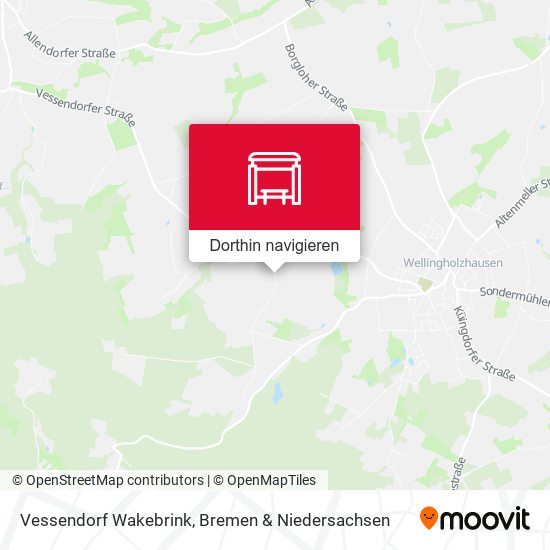 Vessendorf Wakebrink Karte