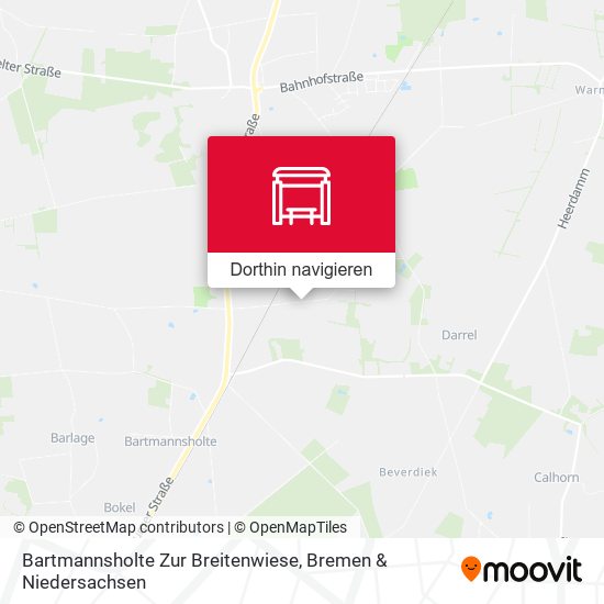 Bartmannsholte Zur Breitenwiese Karte