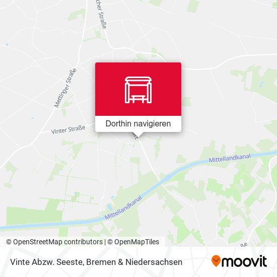 Vinte Abzw. Seeste Karte