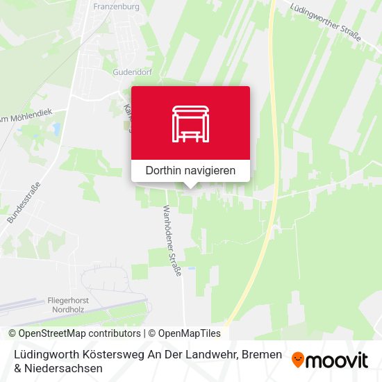 Lüdingworth Köstersweg  An Der Landwehr Karte