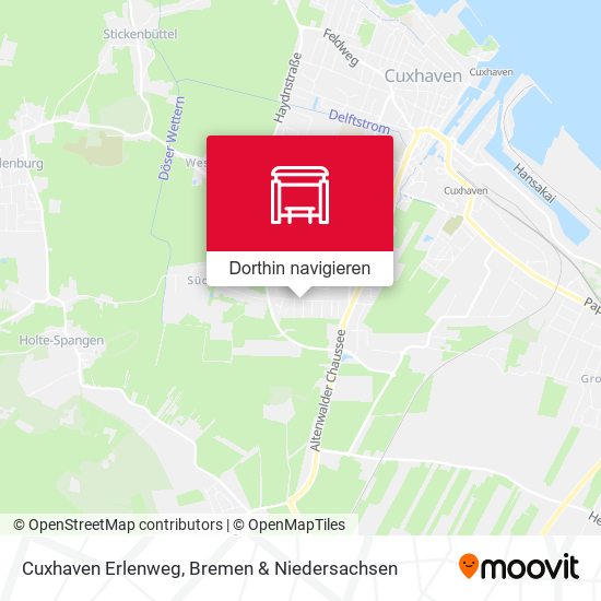 Cuxhaven Erlenweg Karte