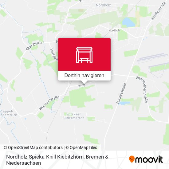 Nordholz-Spieka-Knill Kiebitzhörn Karte