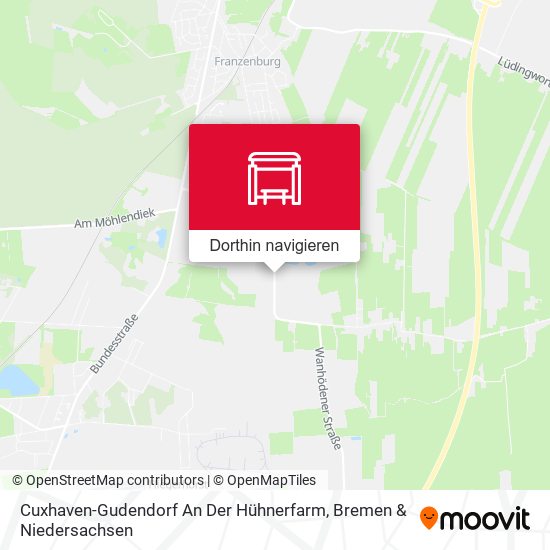 Cuxhaven-Gudendorf An Der Hühnerfarm Karte