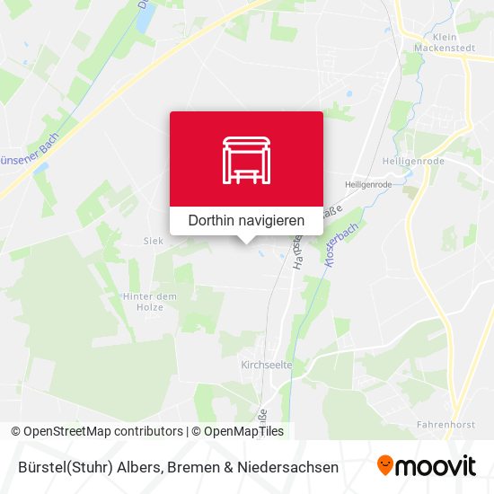 Bürstel(Stuhr) Albers Karte
