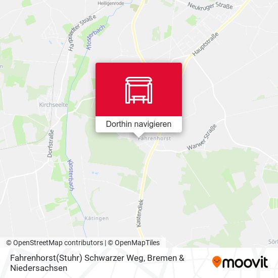 Fahrenhorst(Stuhr) Schwarzer Weg Karte