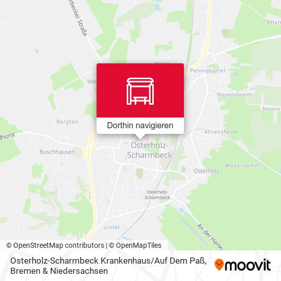 Osterholz-Scharmbeck Krankenhaus / Auf Dem Paß Karte