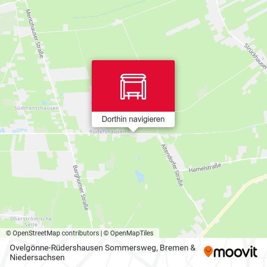 Ovelgönne-Rüdershausen Sommersweg Karte