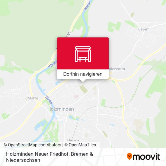 Holzminden Neuer Friedhof Karte