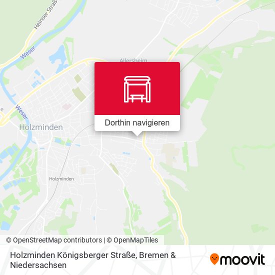 Holzminden Königsberger Straße Karte