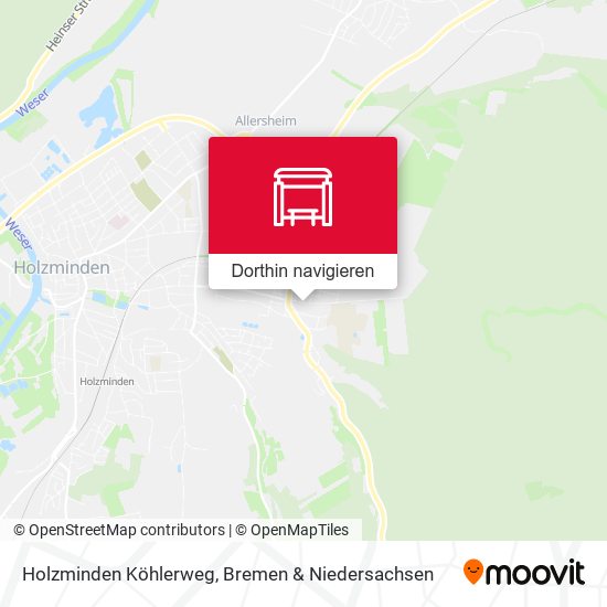 Holzminden Köhlerweg Karte