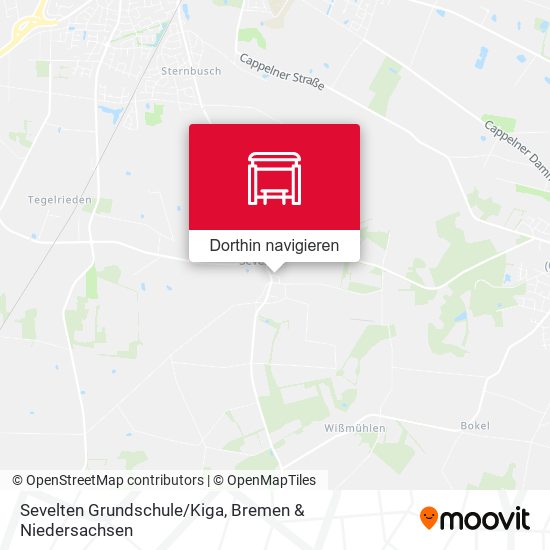 Sevelten Grundschule/Kiga Karte